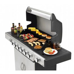 El Fuego Deluxe roestvrijstalen Gasbarbecue met led-bediening