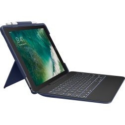 Logitech SLIM COMBO toetsenbord voor Apple iPad Pro 10.5 - Donkerblauw - Azerty | Let op: Frans/Belgisch toetsen-indeling