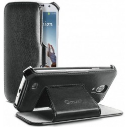 Muvit Samsung Galaxy S4 Folio Stand Case Black with Cardslot (MUSSL0107)