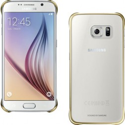 Samsung Clear Cover voor Samsung Galaxy S6 edge - Goud