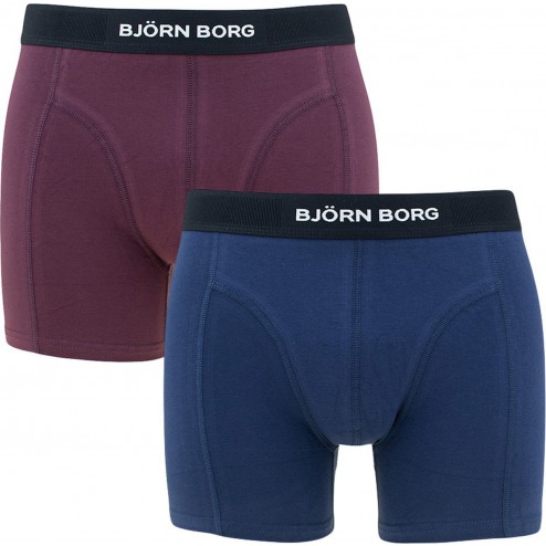 Björn Borg - Heren - 2 Pack Boxershorts Premium- Zwart - Rood