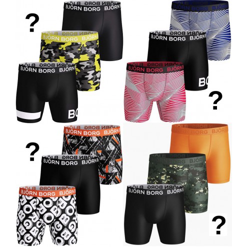 Björn Borg - Heren - Polyamide Onderbroeken - Verrassingsdeal - 12 Pack - Hydro Pro Sport Boxers - Maat S