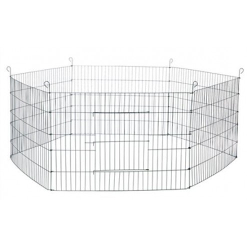Konijnenren Metaal 6 Panelen van 60 x 63 cm - Groen