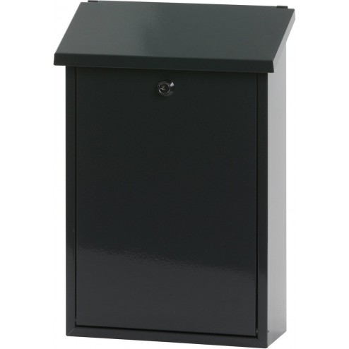 Stalen brievenbus antraciet - 27x12x40 cm