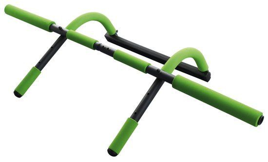 Schildkröt® Pull Up Bar optrekstang voor het deurkozijn (tot 120 kg), installatie zonder schroeven, in lengte verstelbaar deurrek voor fitness & optrek- en krachttraining thuis
