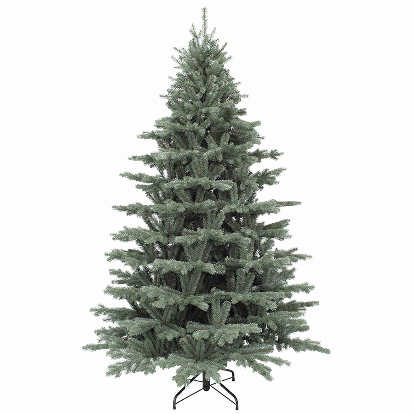 tree - kerstboom deluxe sherwood spruce maat in cm: 155 x 112 blauw | MeerDeals.nl