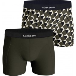 Björn Borg - Heren - 2 Pack Boxershorts - Groen - Groenprint