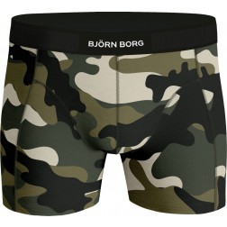 Björn Borg - Heren - 2 Pack Boxershorts - Zwart - Camouflage groen 