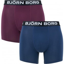 Björn Borg - Heren - Polyamide Onderbroeken - 2 Pack - Hydro Pro Sport Boxers - Rood - Blauw