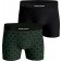 Björn Borg - Heren - 2 Pack Boxershorts - Zwart - Groenprint